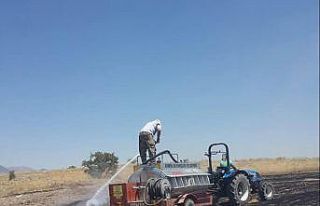 Beyşehir’de arazi yangını