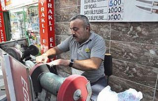 Bıçakçılarda kurban mesaisi başladı