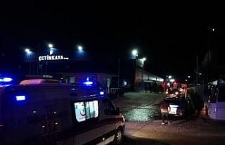 Bolu’da, Organize Sanayi Bölgesi’nde fabrikanın...