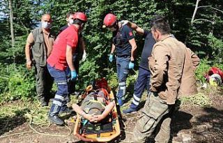 Bolu’da ormanda çalışırken 100 metreden düşen...