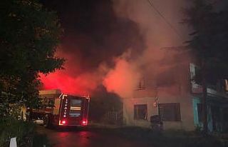 Boş evde çıkan yangın korkuttu