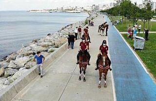 Bostancı Sahili atlı devriyeye emanet