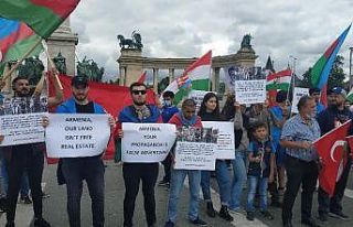 Budapeşte’de Ermenistan’ın saldırıları protesto...