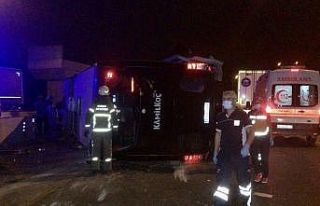 Bursa çevre yolunda feci kaza 16 yaralı 1 ölü