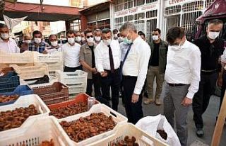 Büyük Şire Pazarı için sosyal mesafe uyarısı