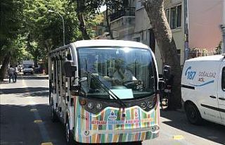 Büyükada’da elektrikli araçların seferleri başladı