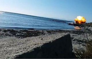 Çanakkale savaşından kalma top mermisi imha edildi