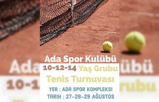 Çaycuma Ada Spor Kompleksinde tenis turnuvası heyecanı