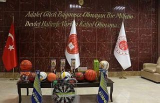 Ceza infaz kurumlarına spor malzemesi desteği