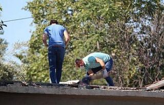 Cezaevinden korona virüs izniyle çıktı, damda...
