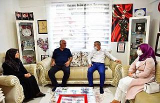 Çınar’dan şehit ailelerine bayram ziyareti