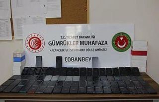 Çobanbey Sınır Kapısında 263 adet kaçak cep...