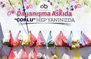 Çorlu’da askıda dayanışma kampanyası