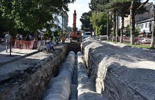 Cumhuriyet Caddesi tek yön altyapı çalışması...