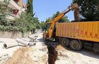 Cumhuriyet Mahallesinde alt yapı çalışması