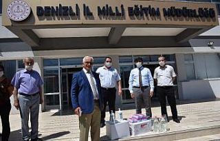 Denizli’deki ilçelere maske ve dezenfektan temini
