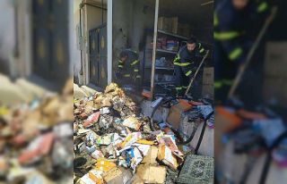 Depoda çıkan yangın korkuttu