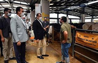 Dev tesis için esnaf ve vatandaştan hayır dua