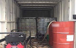 Dinlenme tesisine kaçak akaryakıt operasyonu