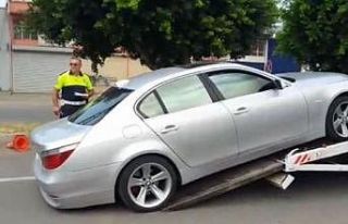 Drift atarak polisten kaçan sürücüye 6 bin 561...