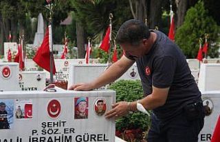 Edirnekapı Şehitliği’nde hüzünlü bayram