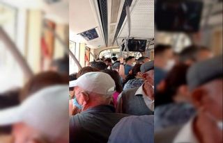 Eskişehir’de tramvayda ortaya çıkan manzarası...