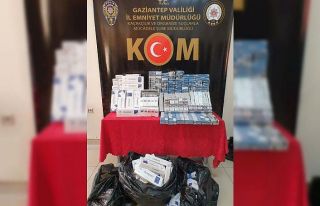 Gaziantep’te 2 bin 420 paket kaçak sigara ele geçirildi
