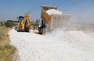 Haliliye’de yol yapım çalışmaları