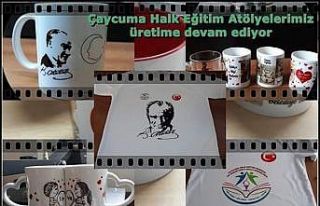 Halk Eğitim Merkezi üretime devam ediyor