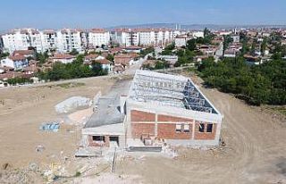 Havuzda çalışmalar devam ediyor