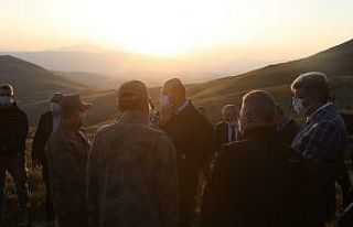 İçişleri Bakanı Soylu kaza yerinde incelemelerde...