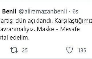 İl Sağlık Müdürü Benli uyardı, "Herkesi...