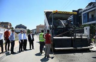 İnegöl sokakları milli ve yerli beton yollarla...