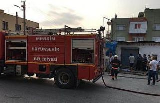 İş yerindeki yangın korkuttu