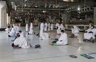 Kabe’de Kurban Bayramı namazı kılındı