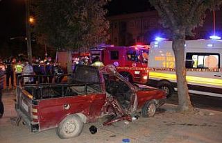 Karaman’da dur ihtarına uymayan araç kaza yaptı:...