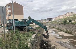 Kars’ta DSİ dereleri temizliyor