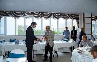 Kaymakam Abdullah Demirdağ’a veda yemeği