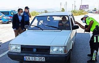 Kaymakam Arslan trafik denetimi yaptı