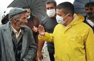 Kaymakam Mehmetbeyoğlu sel bölgesinde