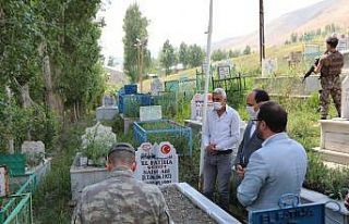 Kaymakam Solak’tan şehit ailesine ziyaret