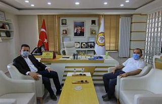 Kaymakam Ürkmezer’den TSO’ya veda ziyareti