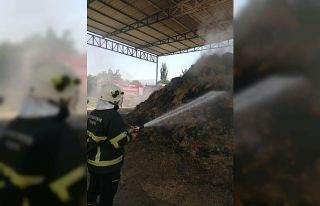 Kaynak makinesi 20 ton samanı küle çevirdi