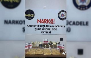 Kayseri’de 1 kilo esrar ele geçirildi