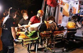 Kaza yaptığı bisikletin freni bacağına saplandı