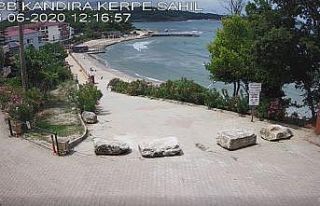 Kerpe Sahili, evden canlı olarak izlenebilecek