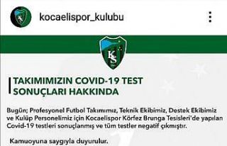 Kocaelispor’da korona virüs testleri negatif çıktı