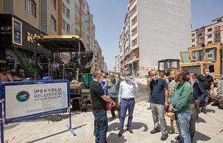 Koçibey Caddesi’ndeki çalışmalarda sona gelindi