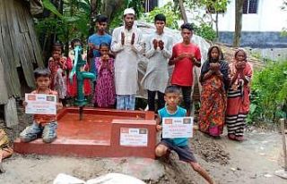 KOMEK kursiyerlerinden Bangladeş’e su kuyusu
