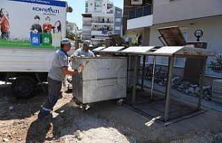 Konyaaltı’nda 140 noktada 672 çöp konteyneri...